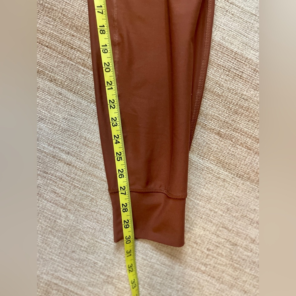 Old Navy High Rise PowerSoft Joggers | Medium Tall | Copper Red Orange | EUC - Picture 7 of 11